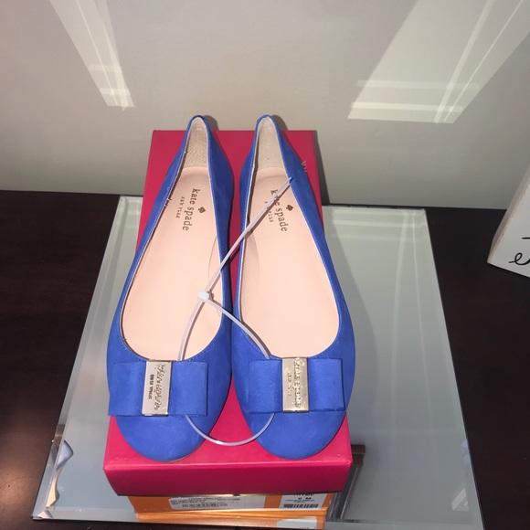 kate spade Shoes - Kate Spade Thyme Lapis Blue Tumbled Nubuck S 6 New
